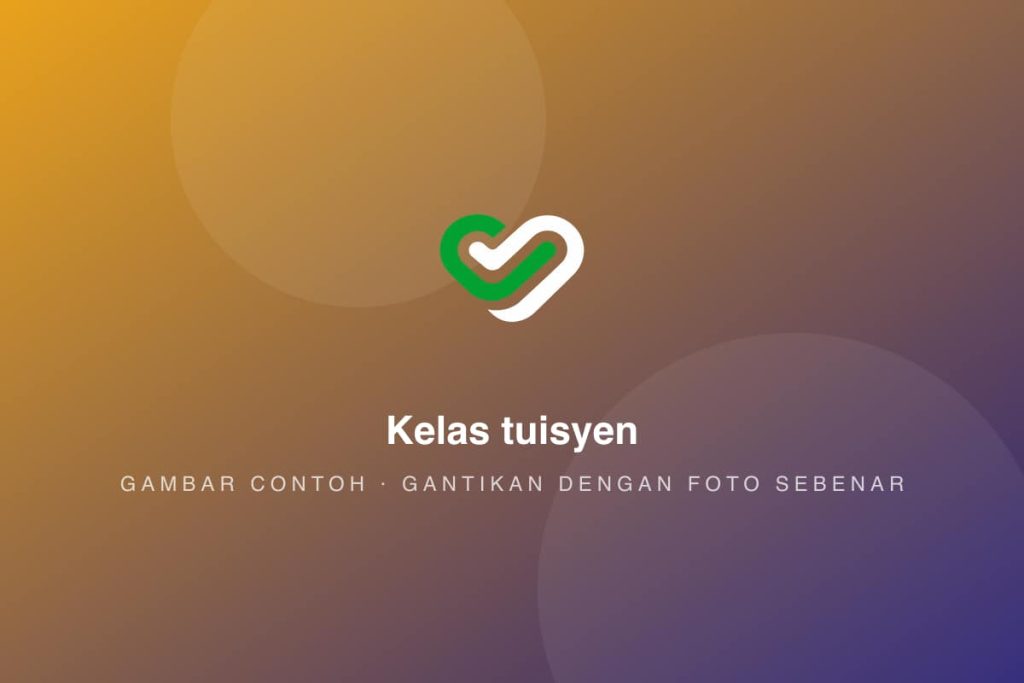 Kelas tuisyen (gambar contoh)