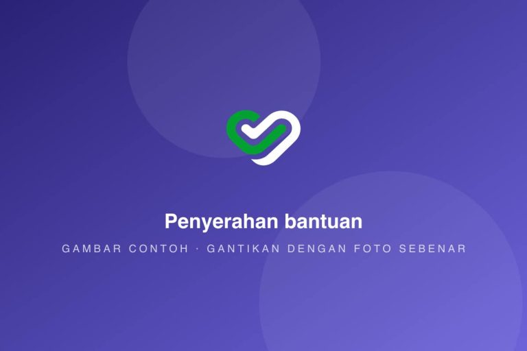 Penyerahan bantuan (gambar contoh)