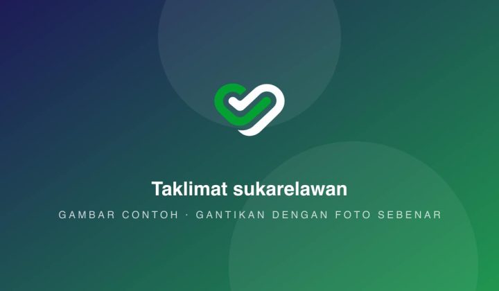Taklimat sukarelawan (gambar contoh)